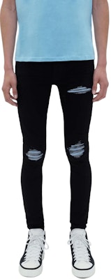AMIRI 男士FW23黑色破洞修身拉鍊牛仔褲 PS24MDS006-034 Lookbook AMIRI 男士FW23黑色破洞修身拉鍊牛仔褲 PS24MDS006-034