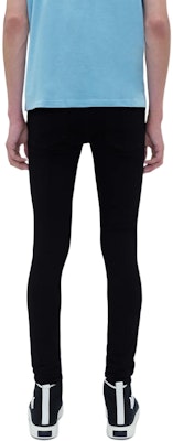 AMIRI 男士FW23黑色破洞修身拉鍊牛仔褲 PS24MDS006-034 Shop AMIRI 男士FW23黑色破洞修身拉鍊牛仔褲 PS24MDS006-034