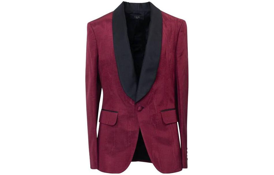 AMIRI FW23 Colorblock Button-Up Jacket Red Menswear MJR010-650