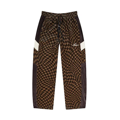 AMIRI FW23 Logo Print Elastic Waist Drawstring Joggers Men’s Mallard Brown. AW23MAW073