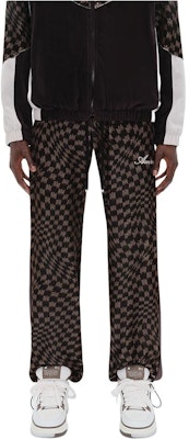 AMIRI FW23 Celana Jogger Pria Coklat Mallard Logo Elastis Tali. AW23MAW073 Lookbook AMIRI FW23 Celana Jogger Pria Coklat Mallard Logo Elastis Tali. AW23MAW073