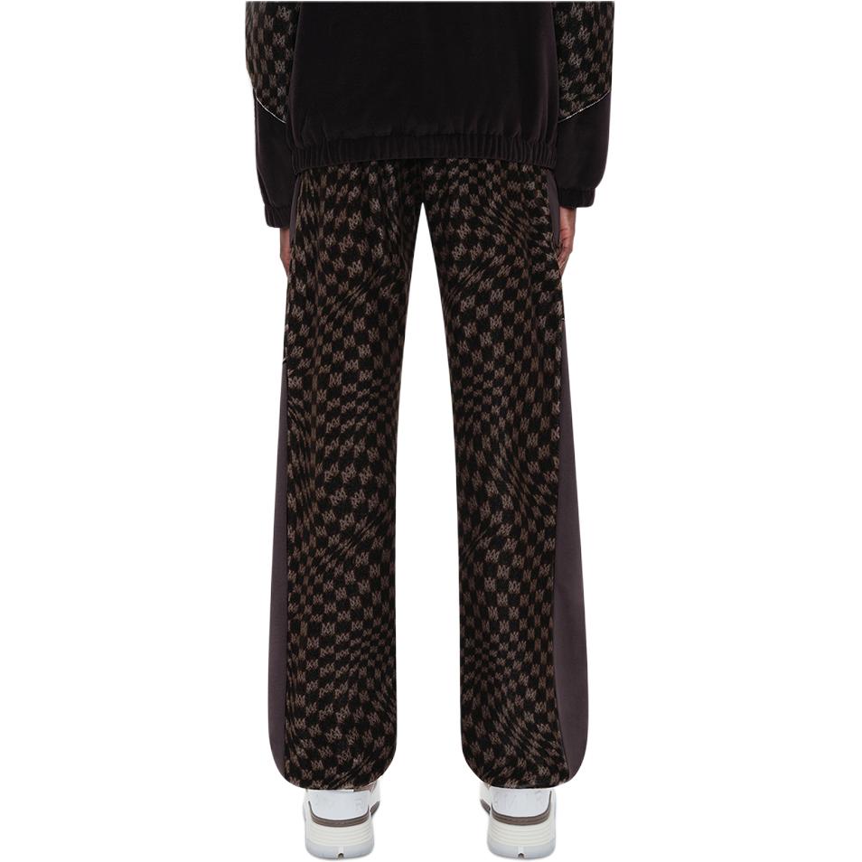 Shop AMIRI FW23 Celana Jogger Pria Coklat Mallard Logo Elastis Tali. AW23MAW073