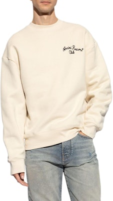 AMIRI FW24 Beige Sweater Oversized dengan Sulaman Huruf. AMJYCW1035-BEIGE Lookbook AMIRI FW24 Beige Sweater Oversized dengan Sulaman Huruf. AMJYCW1035-BEIGE