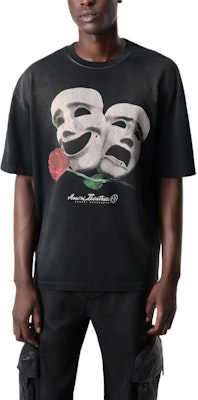 AMIRI 2024秋冬黑色印花寬鬆版型短袖T恤 男款 AMJYTE1100-001 Lookbook AMIRI 2024秋冬黑色印花寬鬆版型短袖T恤 男款 AMJYTE1100-001