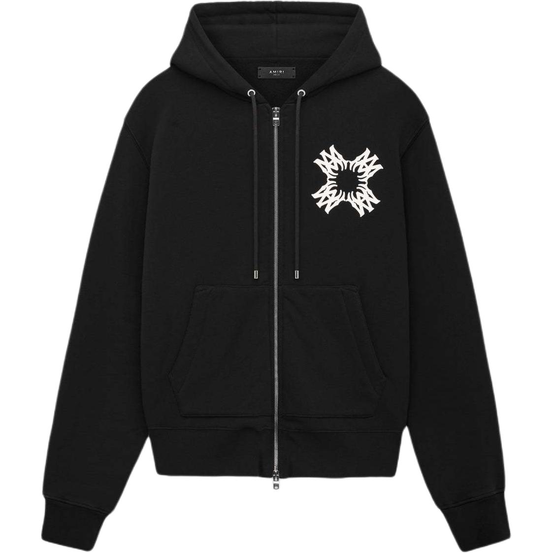 AMIRI FW24 Black Printed Zip-Up Hoodie Jacket AMJYHD1066-001