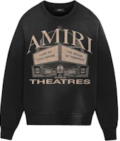 AMIRI FW24 Black Relaxed Fit Graphic Crewneck Sweatshirt Long Sleeve AMJYCW1047-001 AMIRI FW24 Black Relaxed Fit Graphic Crewneck Sweatshirt Long Sleeve AMJYCW1047-001