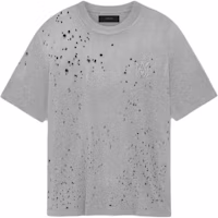 AMIRI FW24 Core Shotgun Embroidered Logo Grey Crewneck T-Shirt . AMJYTE1059-030 AMIRI FW24 Core Shotgun Embroidered Logo Grey Crewneck T-Shirt . AMJYTE1059-030