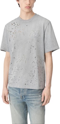 AMIRI FW24 灰色核心散彈刺繡標誌圓領T恤。 AMJYTE1059-030 Lookbook AMIRI FW24 灰色核心散彈刺繡標誌圓領T恤。 AMJYTE1059-030