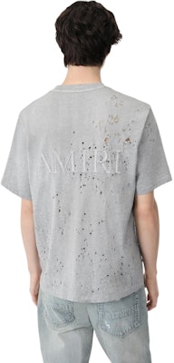 AMIRI FW24 灰色核心散彈刺繡標誌圓領T恤。 AMJYTE1059-030 Shop AMIRI FW24 灰色核心散彈刺繡標誌圓領T恤。 AMJYTE1059-030