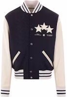 AMIRI FW24 Logo Embroidered Bomber Jacket Black Long Sleeve AMOUBB1004-BLACK AMIRI FW24 Logo Embroidered Bomber Jacket Black Long Sleeve AMOUBB1004-BLACK