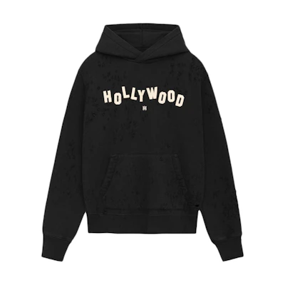 AMIRI FW24 Oversized Distressed Hoodie Black AMJYHD1061-001