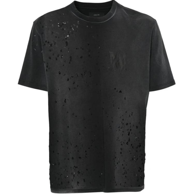AMIRI Graphic Print Crewneck Slim Fit Short Sleeve T-Shirt Men’s Black AMJYTE1002-051