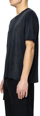 AMIRI 男士黑色图案印花修身短袖T恤 AMJYTE1002-051 Lookbook AMIRI 男士黑色图案印花修身短袖T恤 AMJYTE1002-051