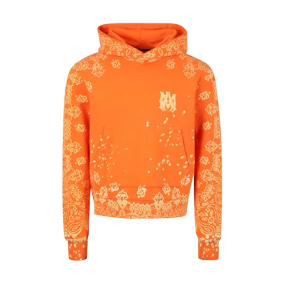 AMIRI Graphic Print Hoodie Orange - Long Sleeve Pullover PF22MJH021665