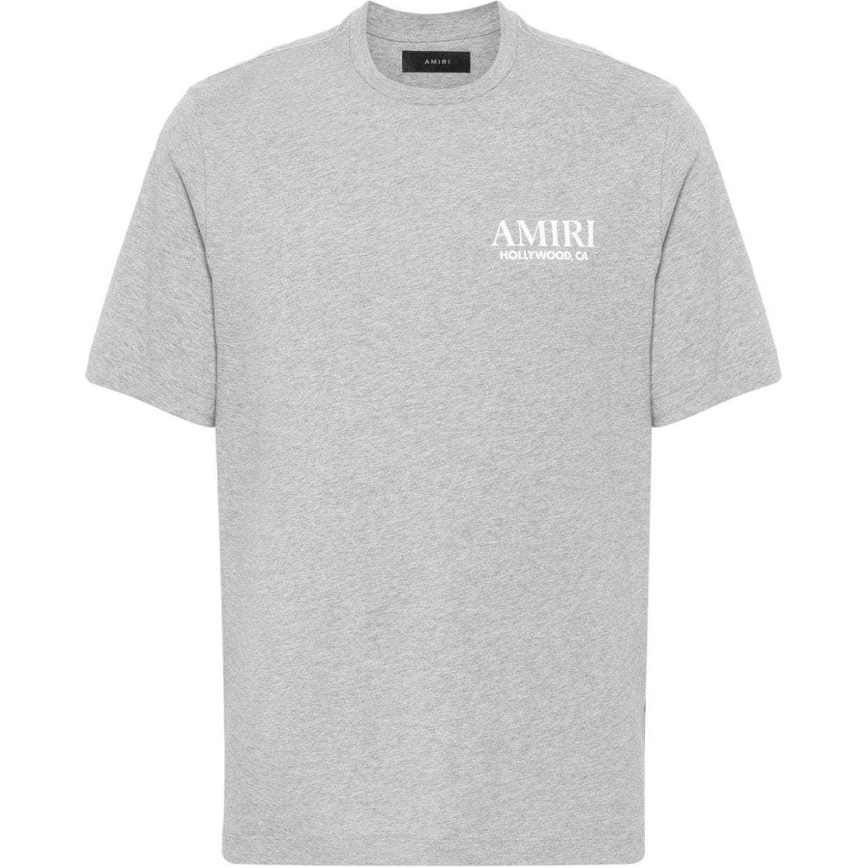 AMIRI Grey FW24 Bone Logo Graphic Back Short Sleeve Tee  Regular Fit. AMJYTE1075-GREY