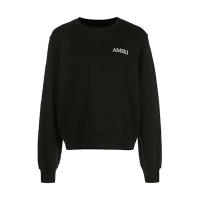 AMIRI Large Logo Crewneck Pullover Sweatshirt Black F0M02218TE-BLK