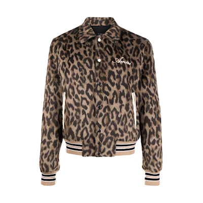 AMIRI Leopard Print Colorblock Casual Jacket MOS002-905