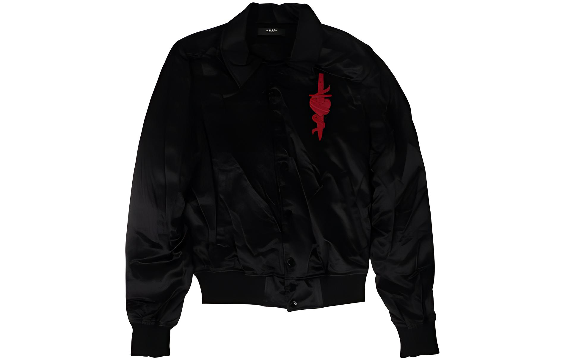 AMIRI Letter Dagger Printed Jacket Black - MOBANDAGBLK-BLAC