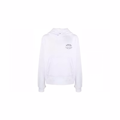 AMIRI Letter Print Hoodie Pullover Unisex White PF23MJG024-100