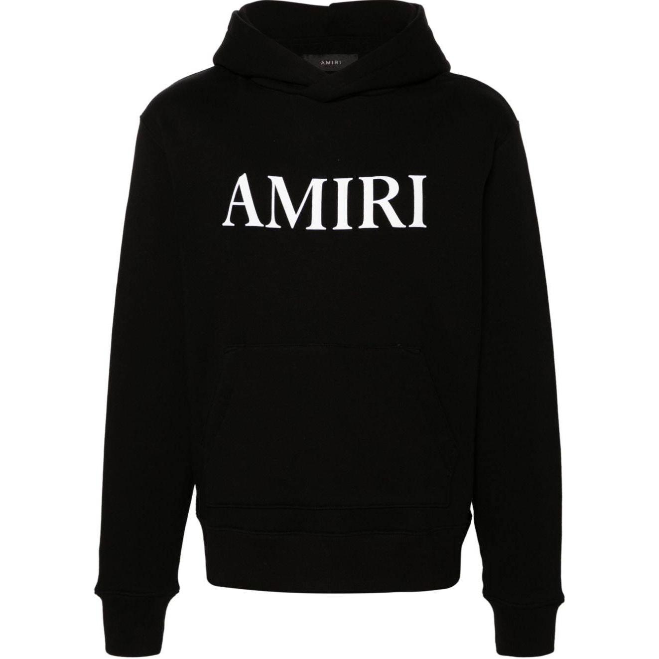 AMIRI Logo Oversized Hoodie Black for Men AMJYHD1049-BLACK