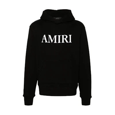 AMIRI Logo Oversized Hoodie Black for Men AMJYHD1049-BLACK