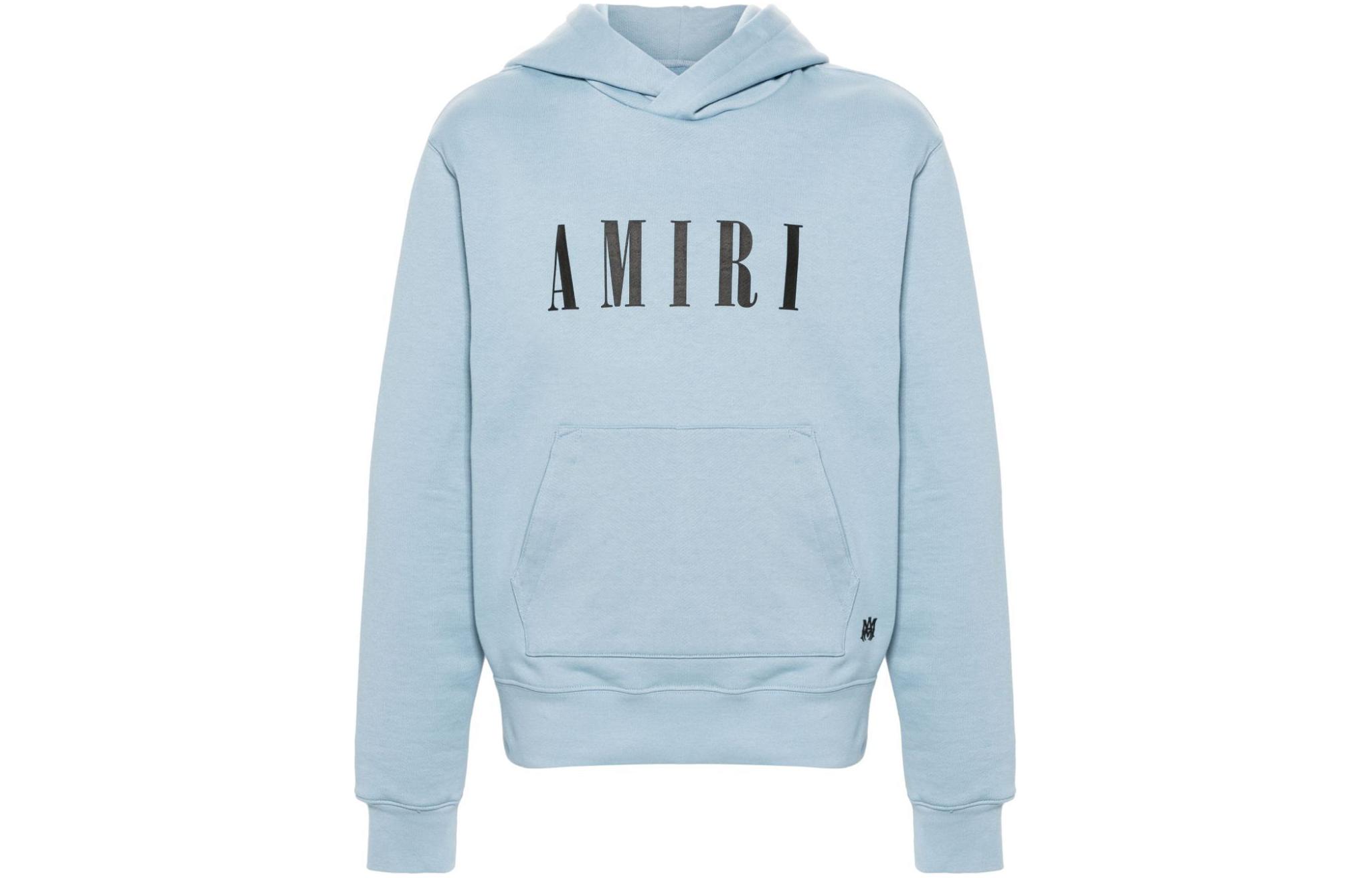 AMIRI Logo Patch Oversized Hoodie Pink Blue AMJYHD1008-856