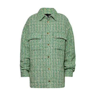 AMIRI Logo Pocket Single-Breasted Long Sleeve Jacket Men’s Green AMSTOS1023-315-PALM