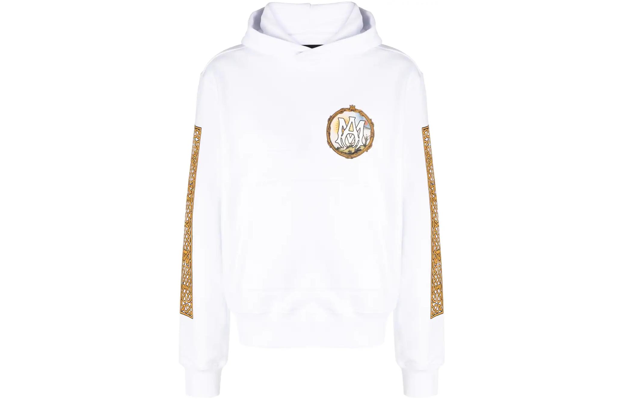AMIRI Logo Print Long Sleeve Sweatshirt White PS23MJG001-100