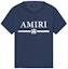 Order AMIRI 男款藍色Logo印花圓領短袖T恤。 SS22MJL004433