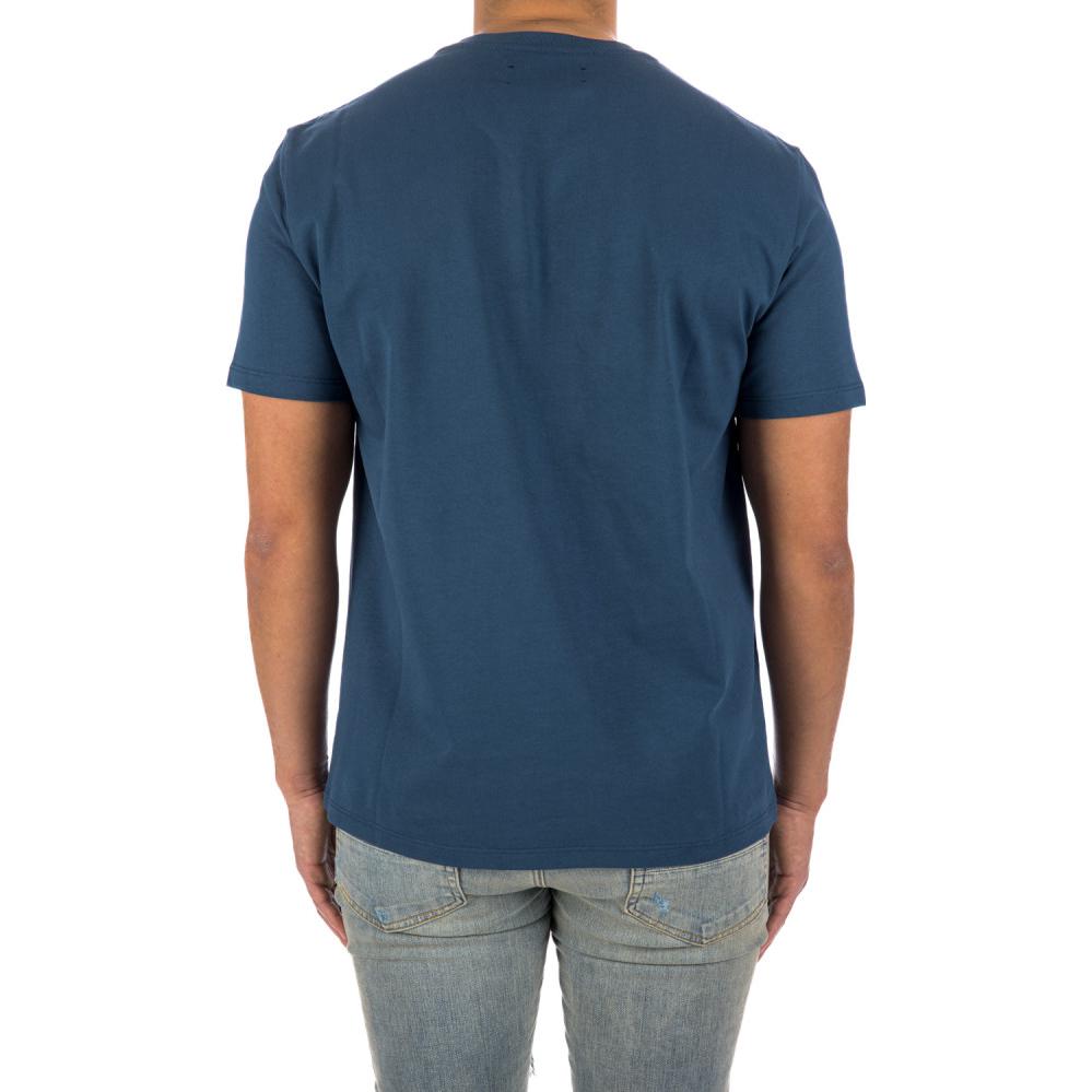 Shop AMIRI 男款藍色Logo印花圓領短袖T恤。 SS22MJL004433