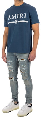 AMIRI 男款藍色Logo印花圓領短袖T恤。 SS22MJL004433 Purchase AMIRI 男款藍色Logo印花圓領短袖T恤。 SS22MJL004433