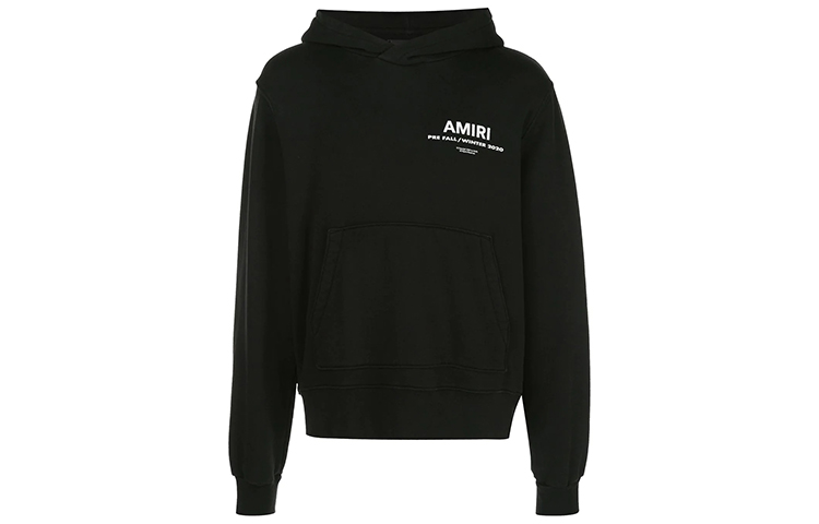 AMIRI Logo Printed Hoodie Black F0M02206TEBLK