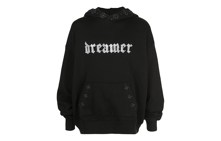 AMIRI Logo Rivet Hoodie Black () W9M02328TE