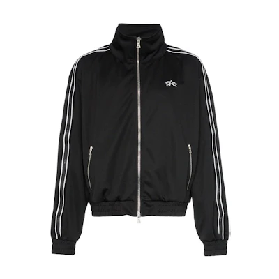 AMIRI Logo Star Embroidered Zip Bomber Jacket Black Fashion MOTRCAMKBLACK