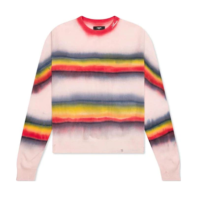 AMIRI Loose-Fit Rainbow Tie-Dye Crewneck Sweatshirt Multicolor PF23MKL032-900