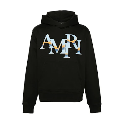 AMIRI Metallic Logo Print Hoodie Black PS24MJL021-001