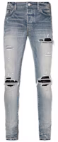 AMIRI MX1 SS22 Distressed Slim Jeans Blue Fall Collection PXMD001-408 AMIRI MX1 SS22 Distressed Slim Jeans Blue Fall Collection PXMD001-408