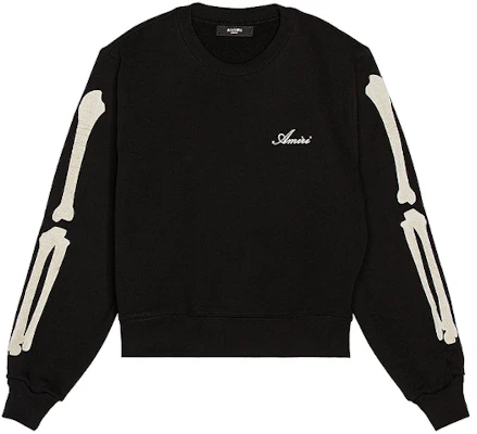 AMIRI Oversized Bone Print Crewneck Sweatshirt Black W0M02530TE Buy AMIRI Oversized Bone Print Crewneck Sweatshirt Black W0M02530TE