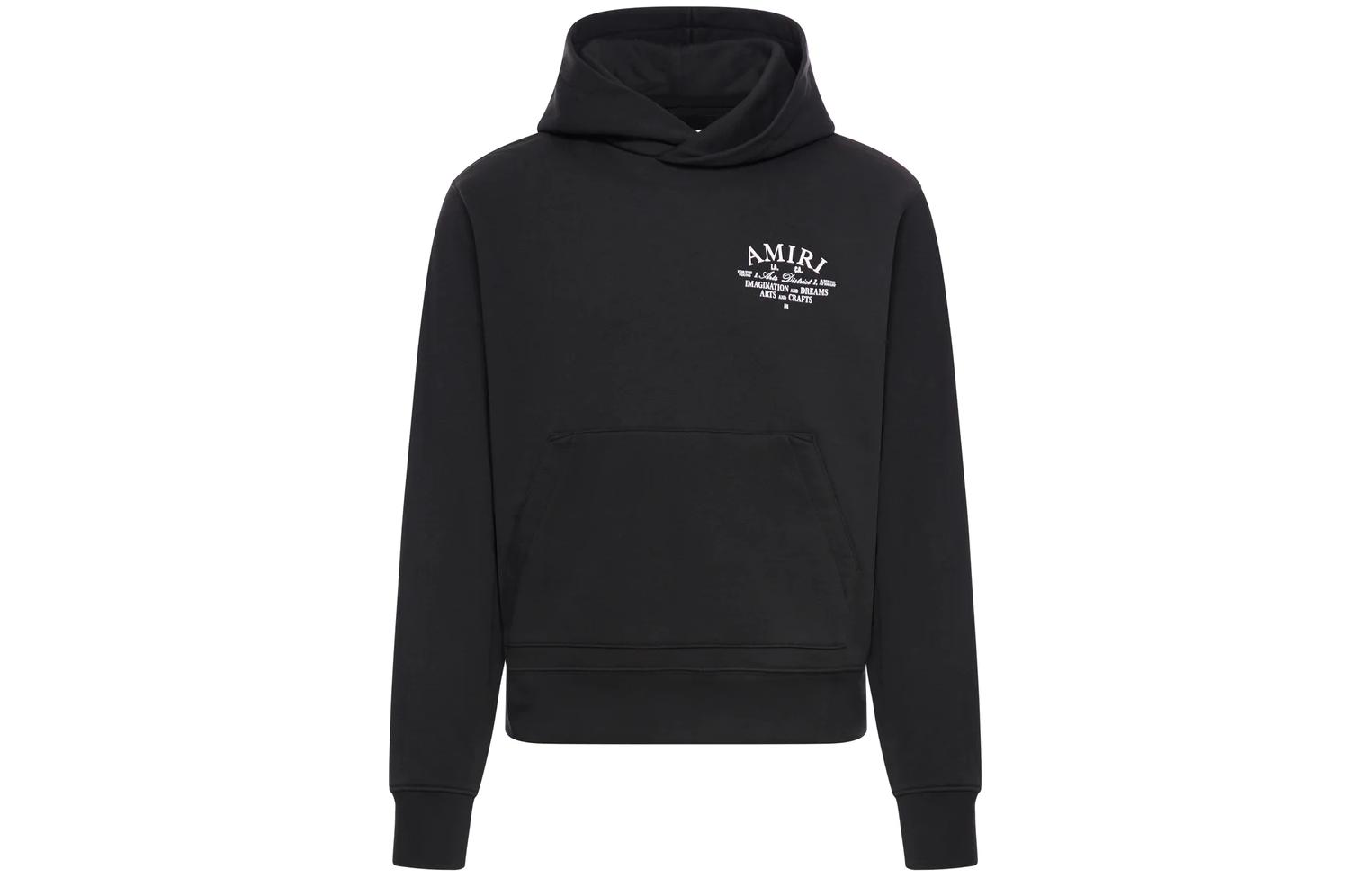 AMIRI Oversized Letter Logo Black Crewneck Sweatshirt AMJYHD1026-001