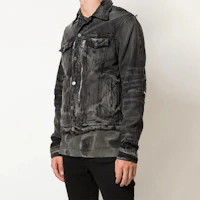Purchase AMIRI Paisley Patchwork Denim Jacket Unisex - Black. F0M04178RD-BLACK