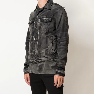 AMIRI 黑色佩斯利拼接丹寧外套 男女款 F0M04178RD-BLACK Purchase AMIRI 黑色佩斯利拼接丹寧外套 男女款 F0M04178RD-BLACK