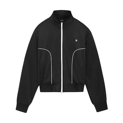 AMIRI PF24 Black Zip-Up Jacket with Logo & Contrasting Trim AMOUTJ1003-001