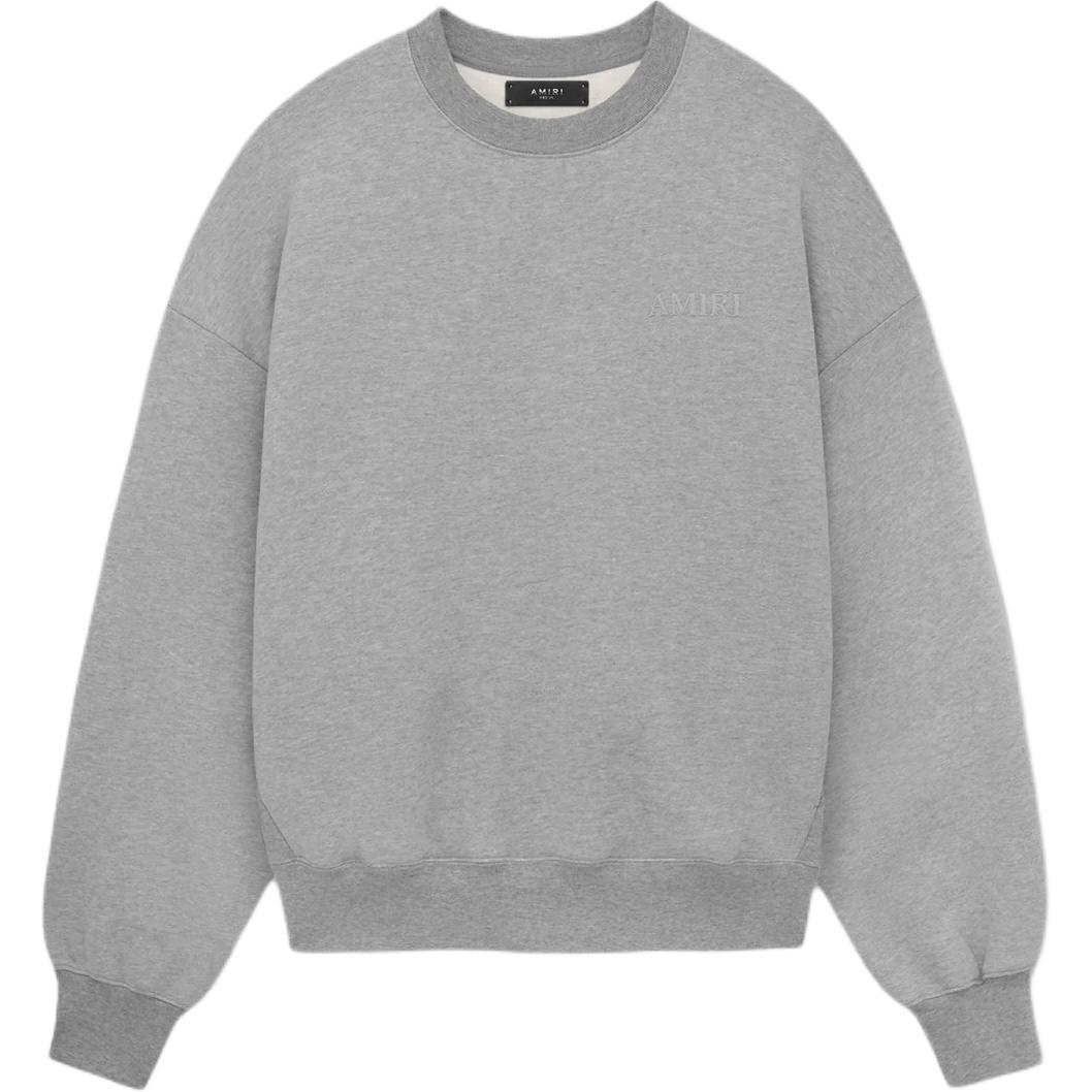 AMIRI PF24 Logo Crewneck Long Sleeve Sweatshirt Gray AMJYCW1034-030
