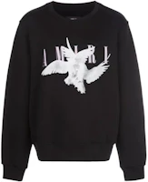 AMIRI Pigeon Print Long Sleeve Sweatshirt Black Y0M02358TE AMIRI Pigeon Print Long Sleeve Sweatshirt Black Y0M02358TE