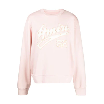 AMIRI Pink Pullover Sweatshirt with Letter Print SS23MJG006-004