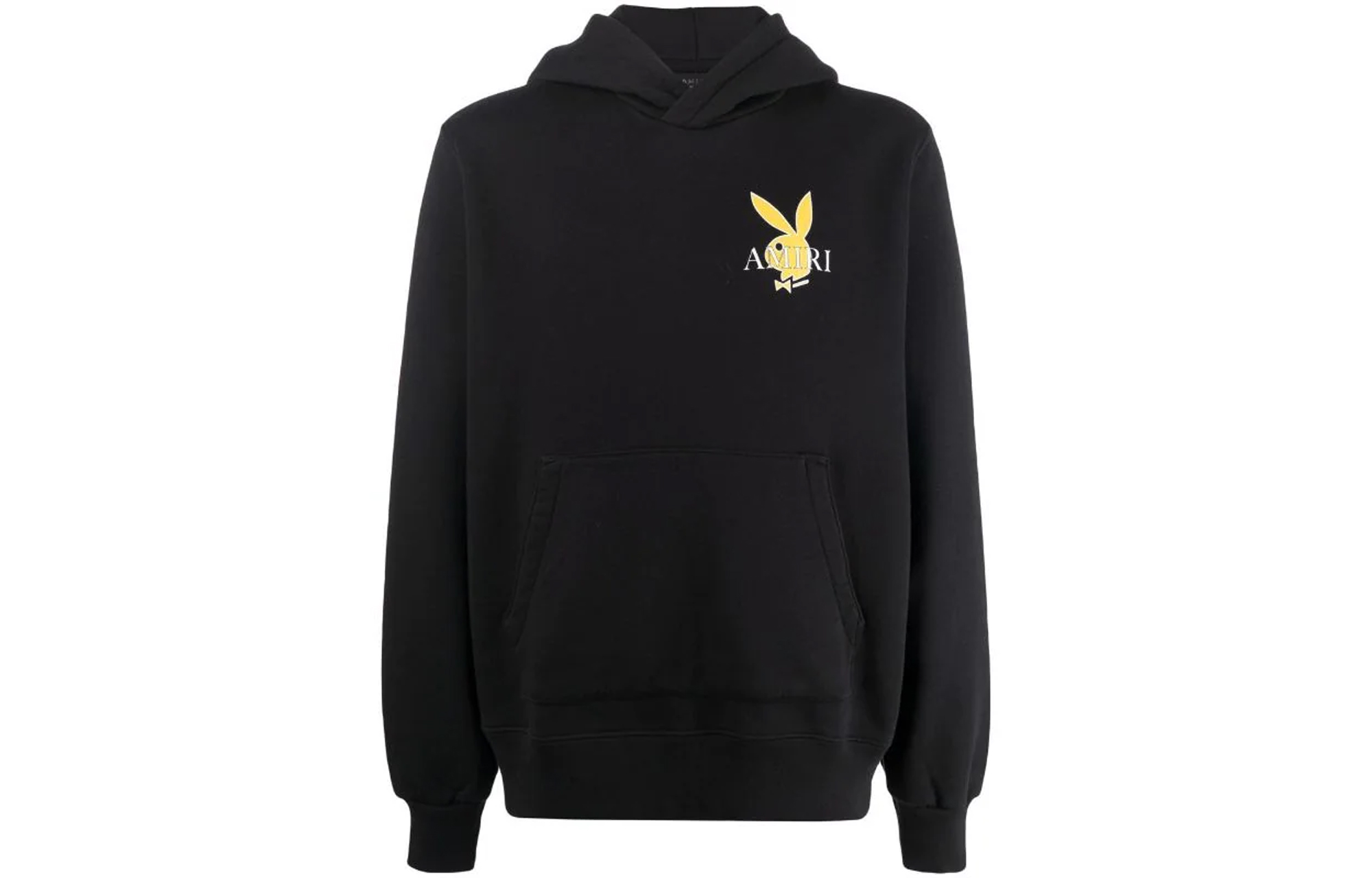 AMIRI Plain Black Long Sleeve Hoodie MJGH017