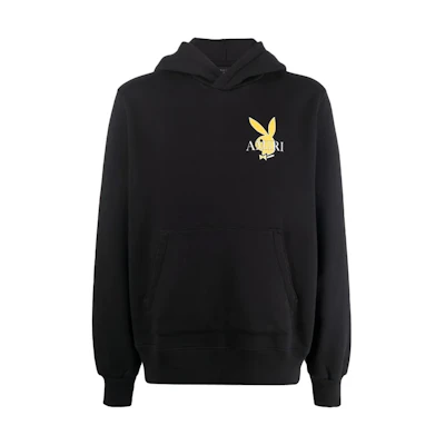 AMIRI Plain Black Long Sleeve Hoodie MJGH017
