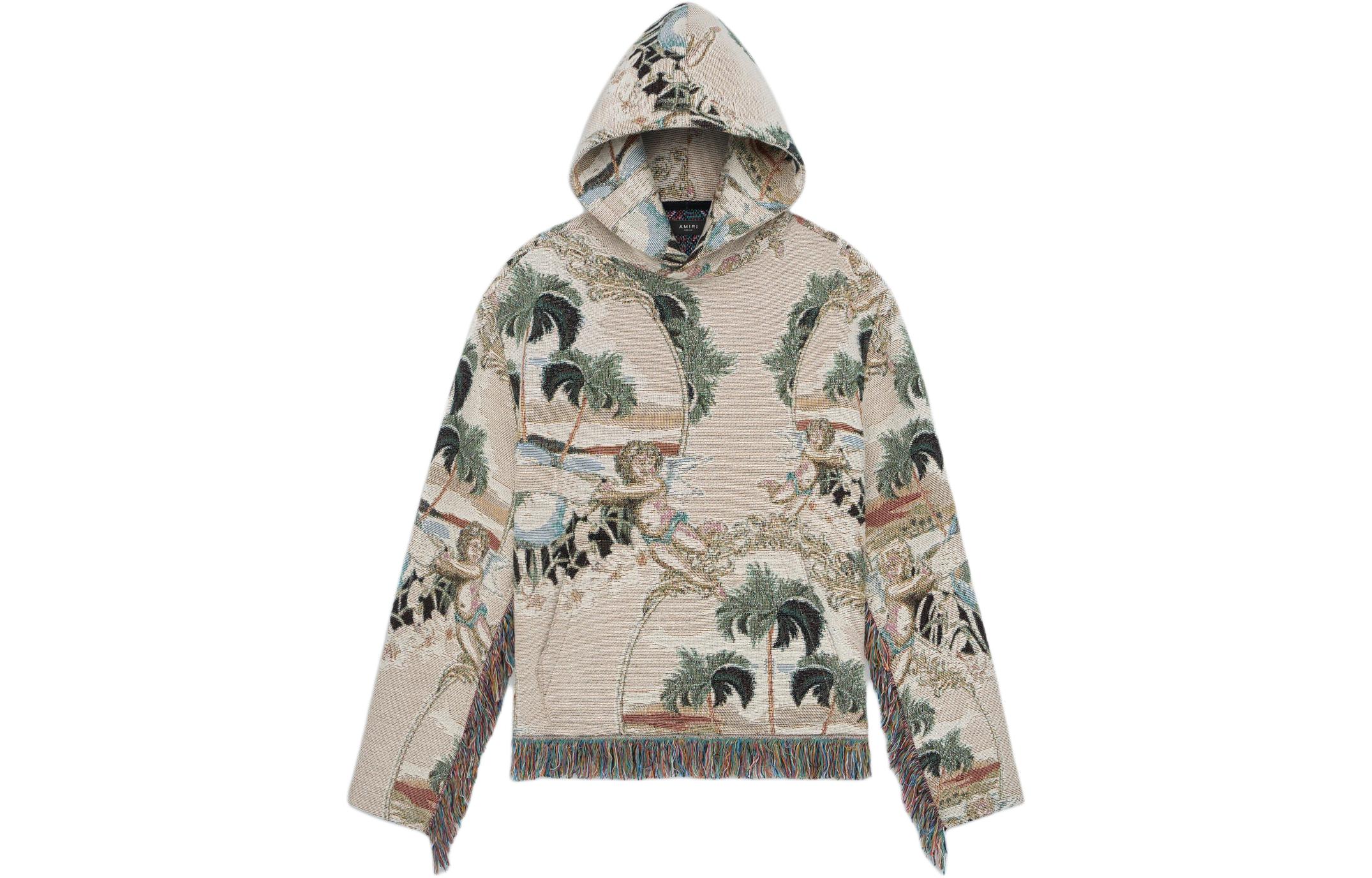 AMIRI Printed Hoodie Beige Long Sleeve AMTAHD1003-100