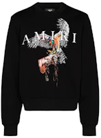 AMIRI Printed Letter Crewneck Sweatshirt Unisex Black W0M02539TE-BLK AMIRI Printed Letter Crewneck Sweatshirt Unisex Black W0M02539TE-BLK