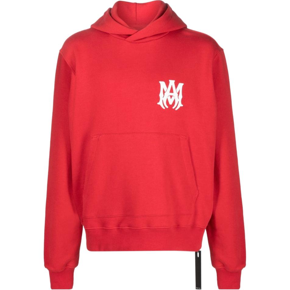 AMIRI Red Solid Color Graphic Print Hoodie Mens PF23MJL009-610